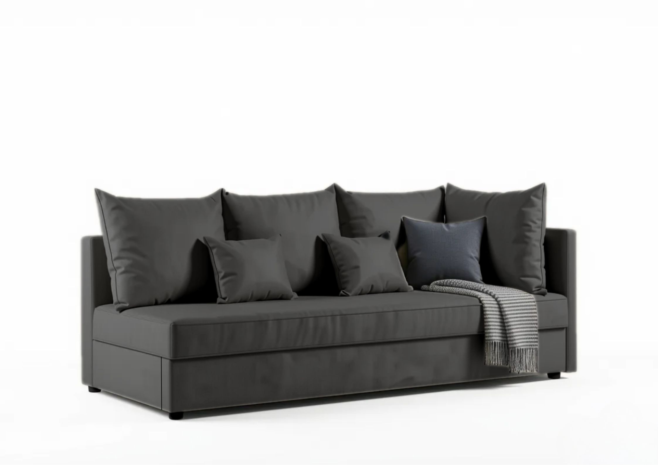 Czarna sofa do salonu Mobo